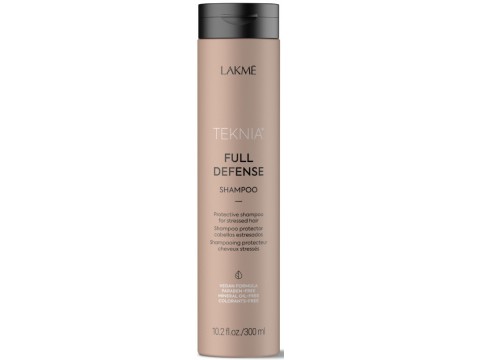 Lakme apsauginis šampūnas plaukams Teknia Full Defense Shampoo žalingo aplinkos poveikio paveiktiems plaukams 300ml